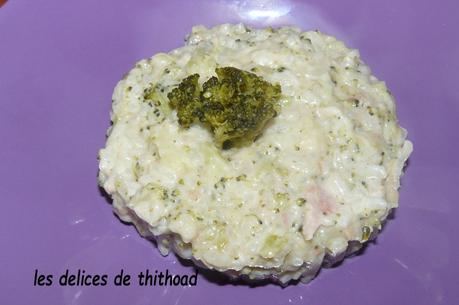 risotto aux brocolis et au thon au I COOKIN