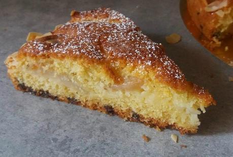 Moelleux poires chocolat Part moelleux poires chocolat