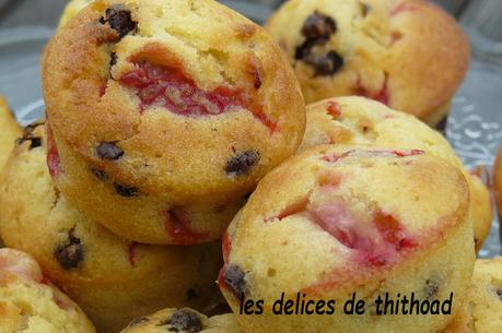 mini-muffins fraises et chocolat