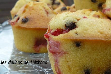 mini-muffins fraises et chocolat