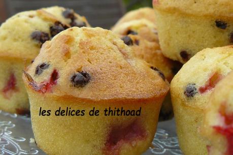 mini-muffins fraises et chocolat