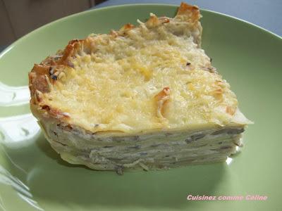 Lasagne aux champignons