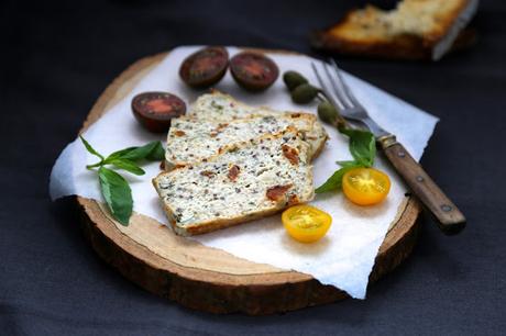 Terrine de poulet , équilibrée, light , rapide , quinoa , basilic , tomates séchées