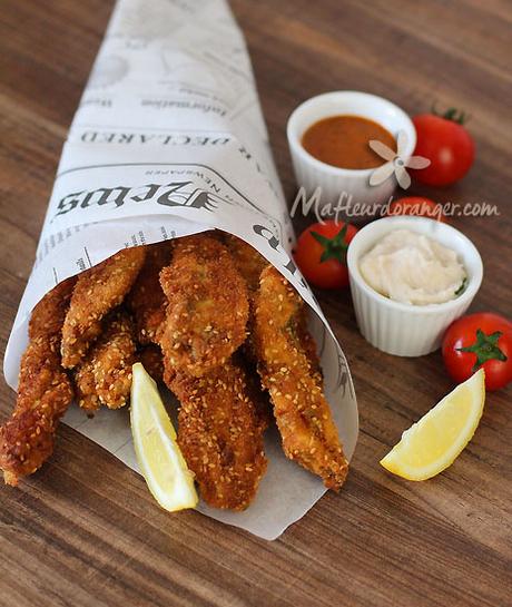 Batonnets de poulet croustillants