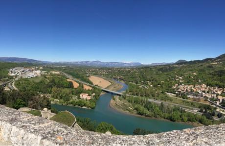 Carte postale panoramique de Sisteron