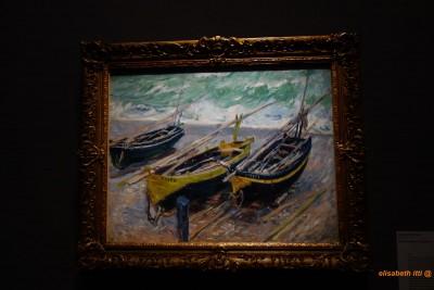 Monet, les trois bateaux de pêche 1885