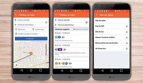 moovit top applications smartphone android LG voyage