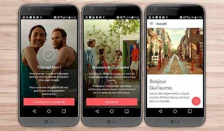airbnb top applications smartphone android LG voyage