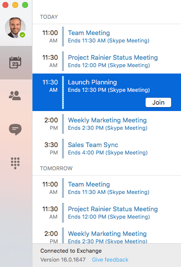 Skype for Business pour Mac: conversez avec 250 participants