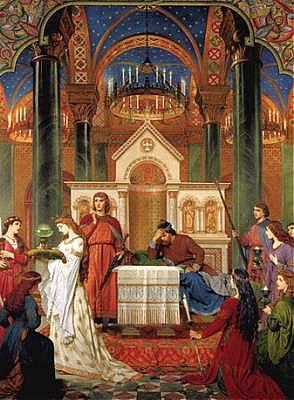 Parsifal dans Montsalvat, le château du Graal