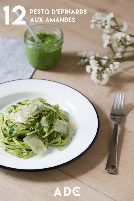 Recette de pesto d'épinards aux amandes