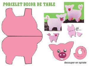 Images à découper et déposer sur votre table pour décorer. Attention il faut y imprimer sur du papier épais styule canson.