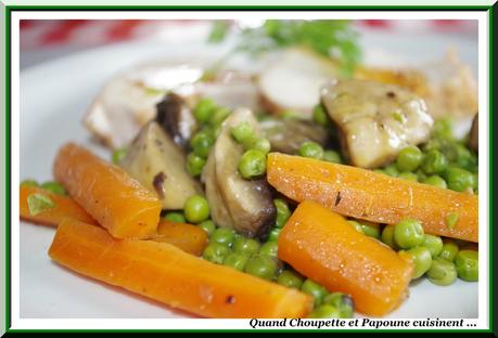 Rôti de dindonneau et jardinière de légumes-3204