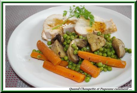 Rôti de dindonneau et jardinière de légumes-323