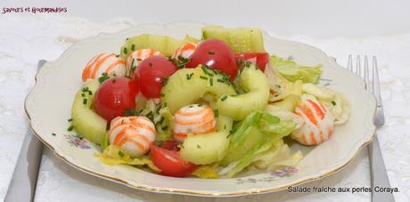 Salade fraîche aux Perles Coraya.