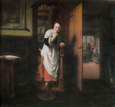Eavesdropper on Two Lovers Nicolaes Maes, 1656-57, Apsley House