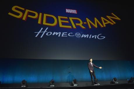 LAS VEGAS, NV - APRIL 12: Actor Tom Holland speaks onstage during CinemaCon 2016 An Evening with Sony Pictures Entertainment: Celebrating the Summer of 2016 and Beyond at The Colosseum at Caesars Palace during CinemaCon, the official convention of the National Association of Theatre Owners, on April 12, 2016 in Las Vegas, Nevada. (Photo by Alberto E. Rodriguez/Getty Images for CinemaCon)