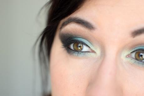 turquoise makeup maquillage noir