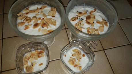 1 part(s) Fromage blanc aux amandes