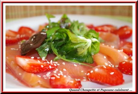 carpaccio de saumon fumé, ketchup de fraise-3249