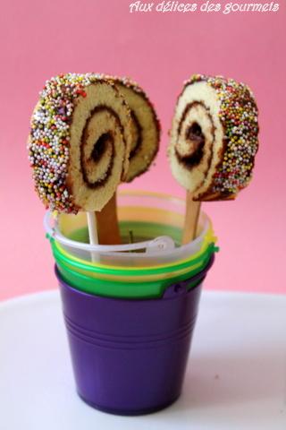SUCETTES DE GÂTEAU ROULÉ
