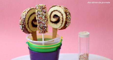 SUCETTES DE GÂTEAU ROULÉ