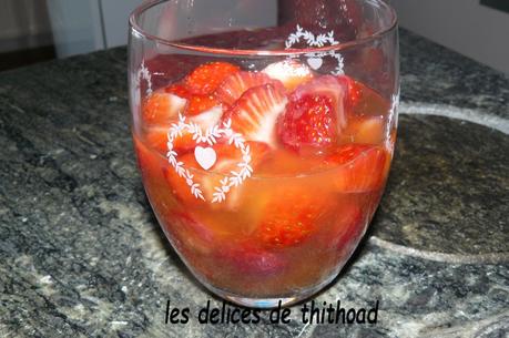 soupe de fraises à l'orange