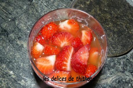 soupe de fraises à l'orange
