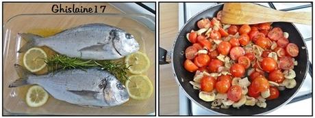 Daurade aux échalotes et aux tomates