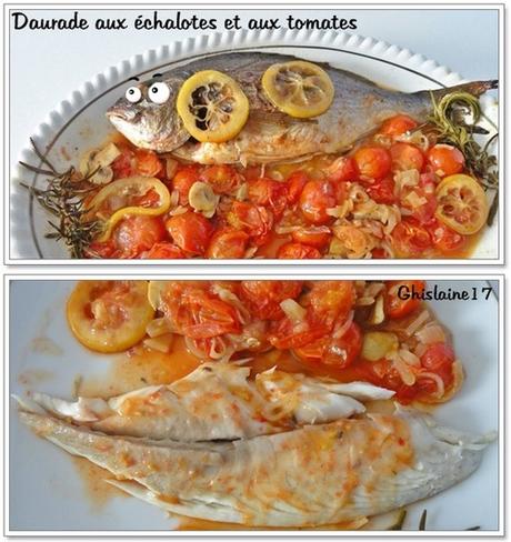 Daurade aux échalotes et aux tomates