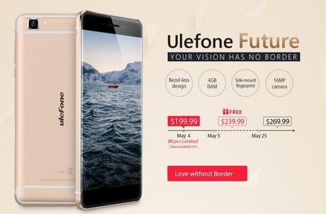 Grosse promo sur le Ulefone Future, un smartphone sans bord !