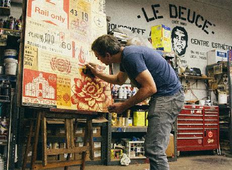 Obey à Art Rock : dans l’atelier du Géant