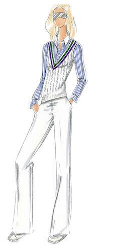 Découvrez en dessin les prochaines tenues Ralph Lauren pour Wimbledon