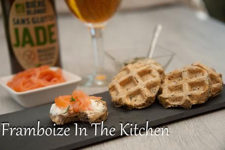 Gaufres aux olives noires et à la bière no gluten