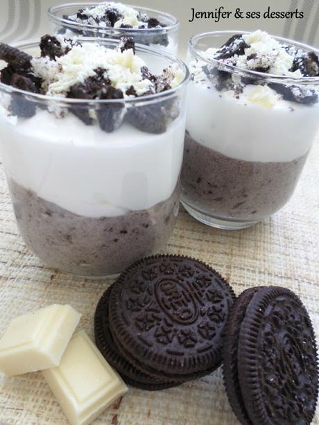 Dessert Léger et Rapide VeRRiNeS BLaCK & WHiTe AuX ORéO®