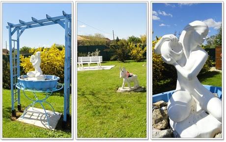 Printemps dans le jardin et barbecue