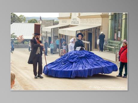 Sovereign Hill Ballarat ruée vers l'or australienne habit d'époque victorienne