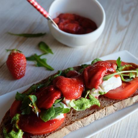 bruschetta chèvre fraise