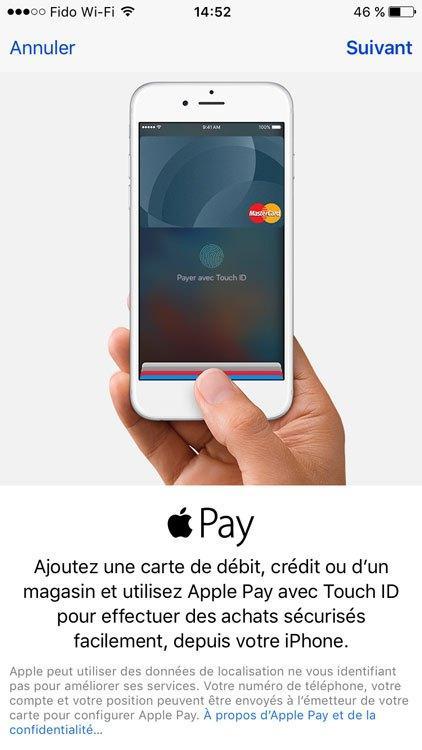 Apple Pay est officielle au Canada!