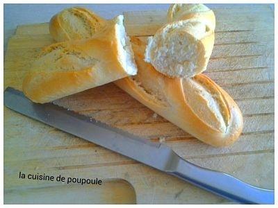 Baguette comme chez le boulanger au thermomix ou Kitchenaid