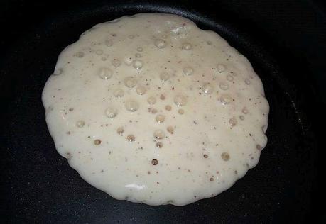 Pancake début cuisson