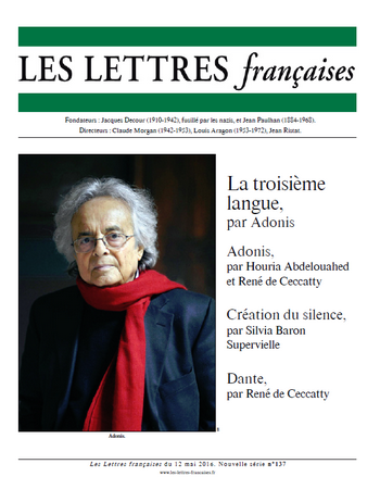 N°137 – Les Lettres Françaises du 12 mai 2016