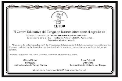 Concert du Bicentenaire au CETBA [à l'affiche]