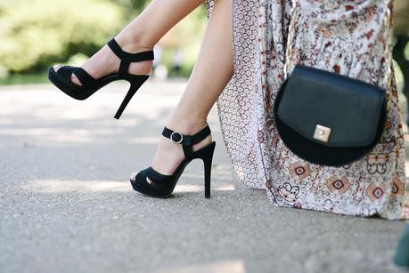 sandales à plateaux noir zara high heels