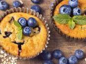 Muffins diététiques flocons d’avoine myrtilles