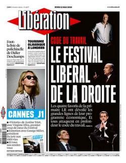 Une de Libération - festival libéral de la droite