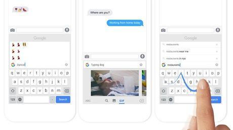 Gboard le nouveau clavier de Google pour la recherche et les GIF