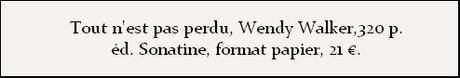 [Chronique] Tout n'est pas perdu - Wendy Walker