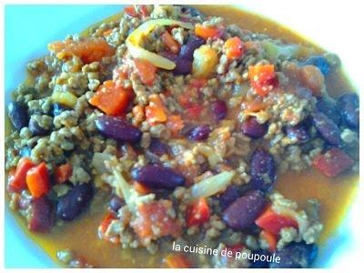 Chili corn carné au thermomix ou sans 