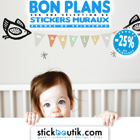 Stickboutik.com - Stickers Fanions Prénom par WeeGallery à -25%